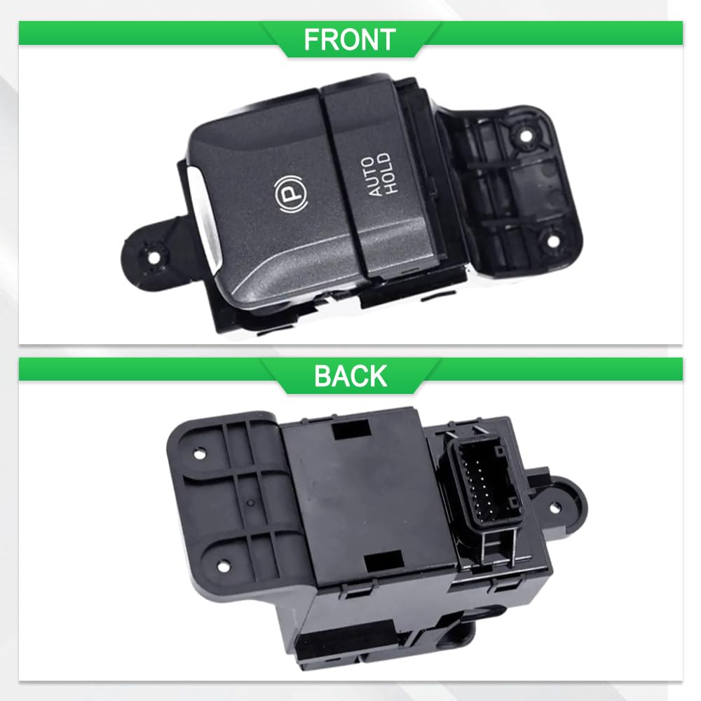 Electrical Handbrake Parking Brake AUTO Hold Switch, Replaces 93310-G3000, 93310G3000, Compatible with Hyundai Kona N Line 2018–2022, 16 Pins, 1 Pc