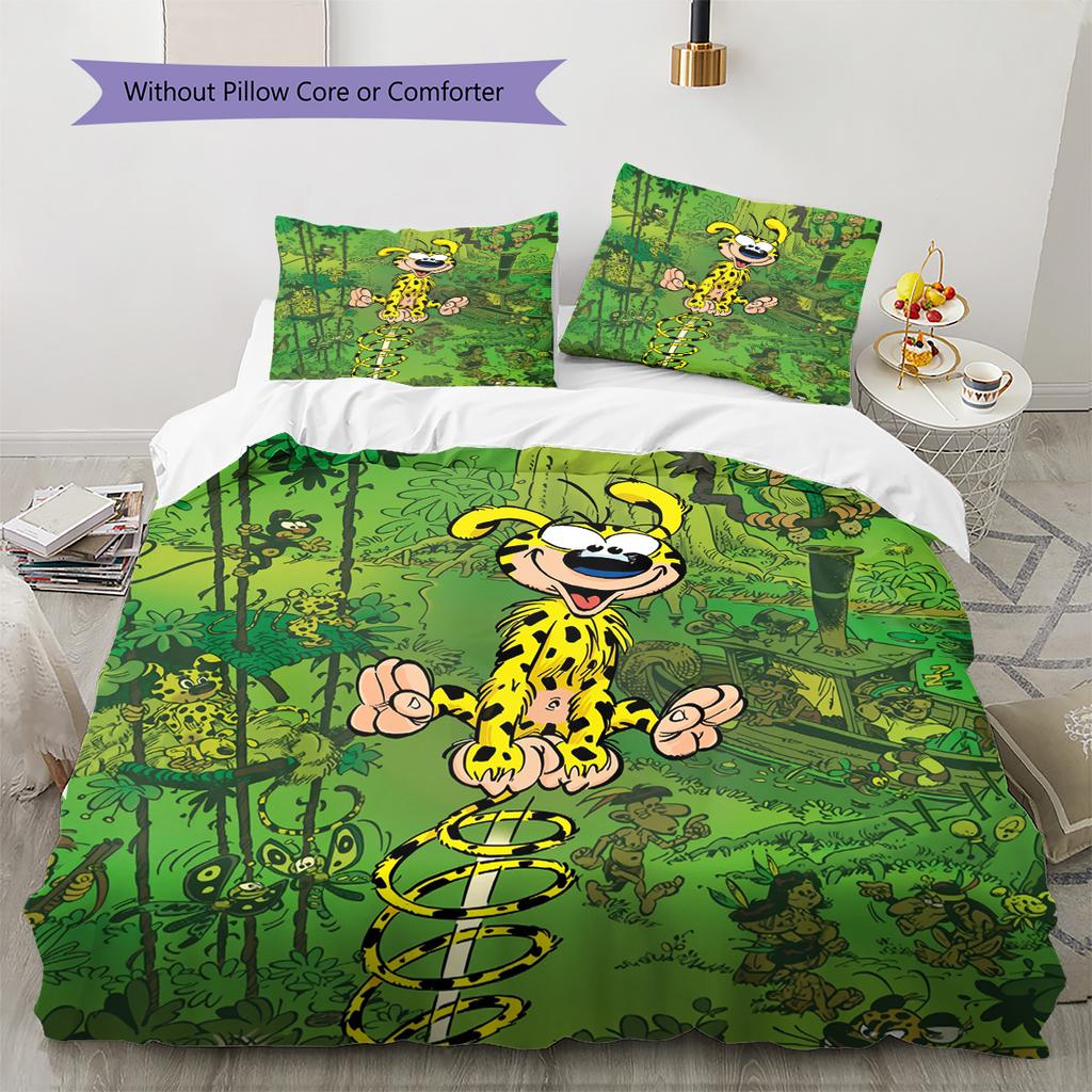 Matthew Pattern Bedding Quilt Set Home Decoration Gift (1 * duvet cover + 2 * pillowcase without core)