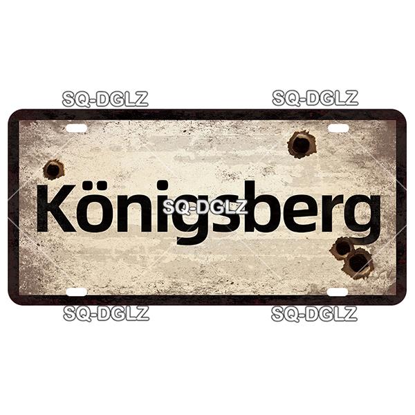 Vintage Berlin City War Metal Tin Sign | Retro Store & Bar Wall Decor Poster | Home Art Plaque