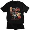 Satan Demon Graphic T Shirts Vintage Streetwear Men Women Harajuku Short Sleeve Cotton Oversized Versatile Fashion Unisex Tops
