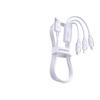 PISEN 100W 3-in-1 Fast Charging Cable, 6A for Apple and Huawei Devices