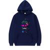 Born This Way Neon Paint Skull Sticker Hoodie Men Women Vintage Long Sleeve Streetwear Print Graphics Oversiz Hoodie Unisex