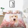 Animal Dog 3D Print A Dog Sleeping On Its Stomach Duvet Cover Design Lovely Pet Dog For Children Women Men Bedroom Decorations