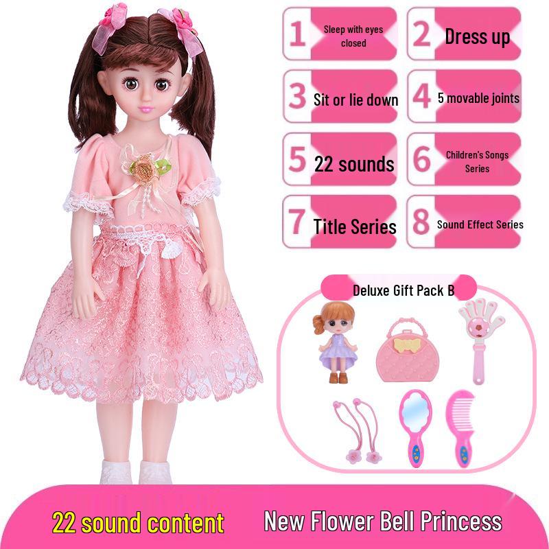 Interactive Smart Doll Set with Changeable Clothes - Princess Toy for Girls, Perfect Birthday Gift