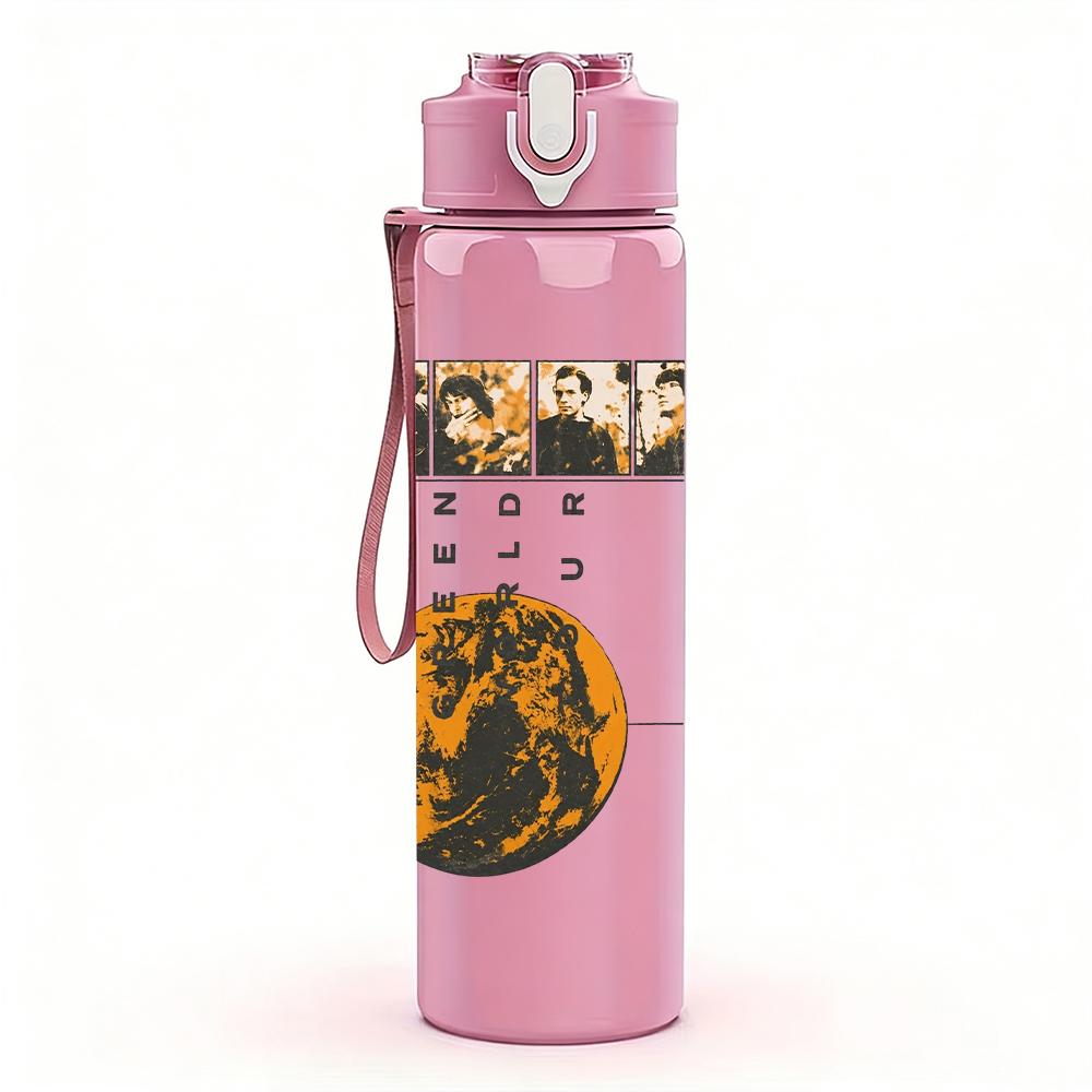 1PC R.E.M Rock Band Vintage Album Collage Print 750ml Portable Sports Water Bottle Leakproof Gym Outdoor Travel Drink Cup