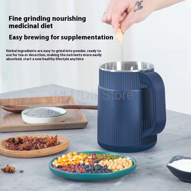 300W Mini Portable Electric Grinder Small Household Grinder Mini Size Home Appliance For Kitchen Coffee Beans Nuts Powder Maker