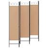 6 Panel Room Divider Beige 240 X 180 Cm Fabric