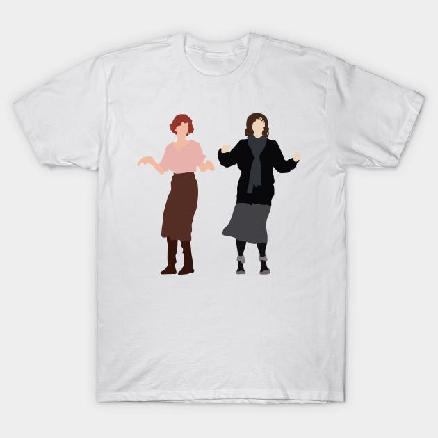 Men Black Print T-shirt Breakfast Club Girls Dancing No-Cut Transfer Paper Print Cotton Tshirt 3XL белый