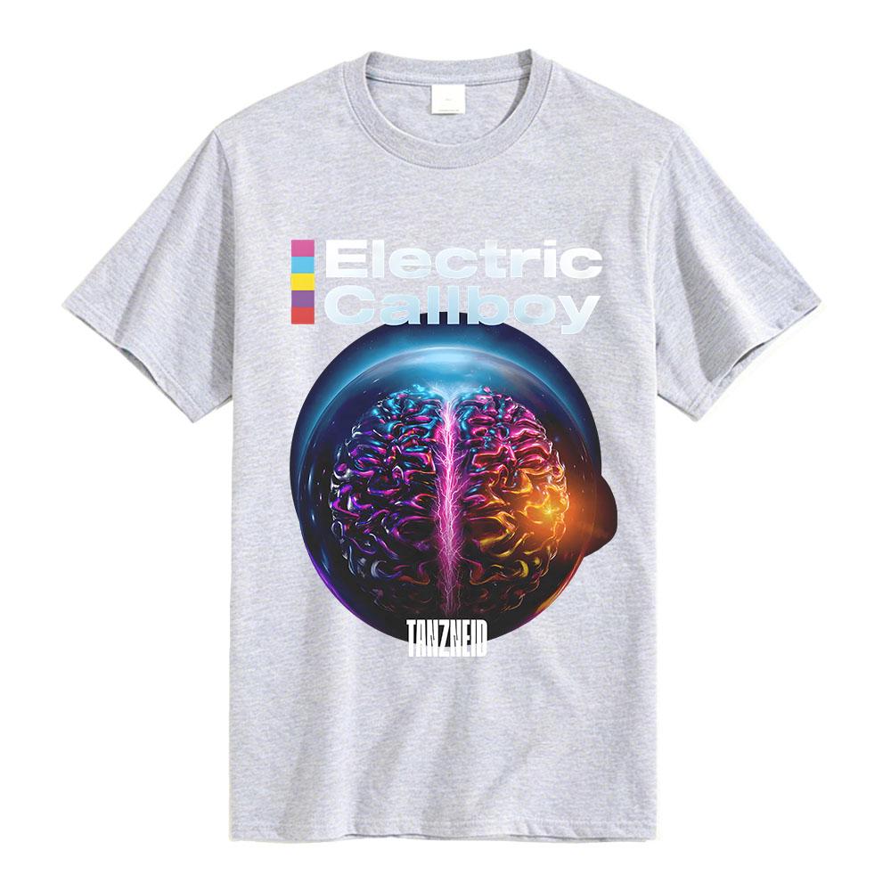 Camiseta con Portada del Álbum Tanzneid ELECTRIC CALLBOY Diseño de Banda Camiseta Unisex Streetwear Algodón Holgada Mujeres Hombres Camisetas Merchandising Gráfico