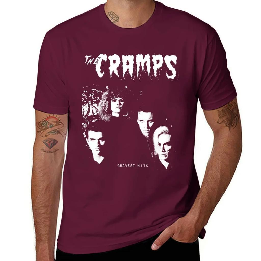 The Cramps Gravest Hits T-shirt t-shirts grafiska t-shirts löst sittande t-shirts animefigurer djurtryck för pojkar herr träningsskjortor