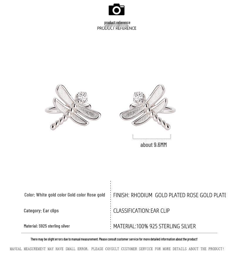 Banyan Tree S925 Sterling Silver Butterfly Ear Bone Clip Earrings