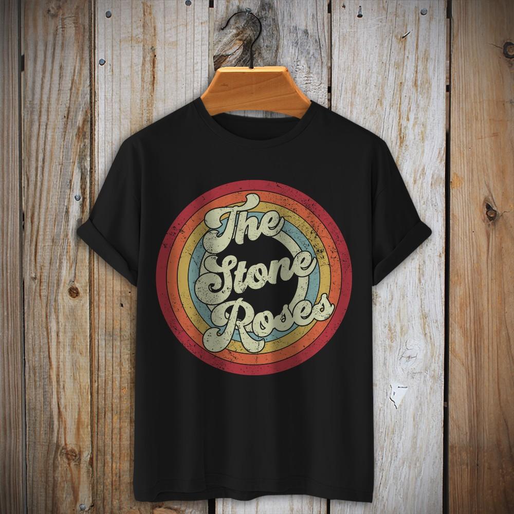 Retro The Stone Roses T-Shirt Ian Brown John Squire Mani Reni I Wanna Be Adored Unisex T-Shirt M