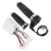 12V500W Bike Throttle Grips Brush Controller AntiSlip Plating Handle Electric Bike Accessory