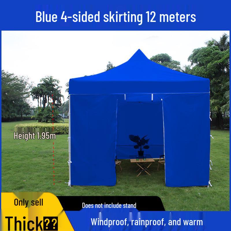 Transparent Tent Side Panel: Windproof & Waterproof Outdoor Canopy Enclosure with Thick Fabric and Durable Edging