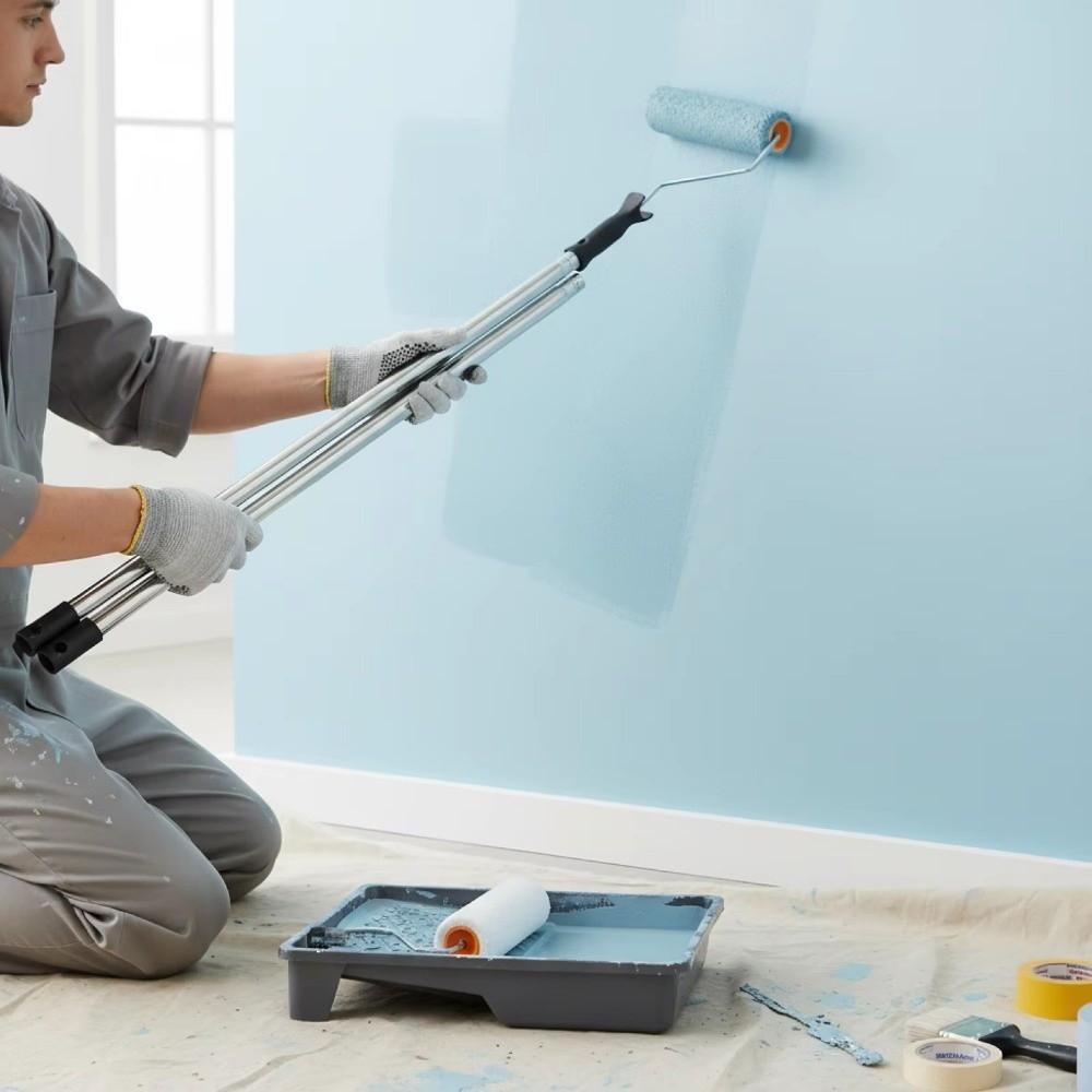 Detachable Paint Roller Extension Pole 170/205/240cm Latex Paint Brush Set Household Use