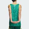 Adidas SS24 Patterned Reversible Casual Loose Basketball Vest Men Tops Green JC6794