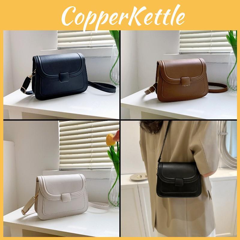Leather Pu Women Crossbody Bag Single Shoulder Magnetic Closure Color Solid