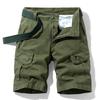 Men Summer Solid Casual Classic Cargo Shorts Men Fashion Cotton Multi-pocket Shorts Men Outwear Breathable Shorts Male
