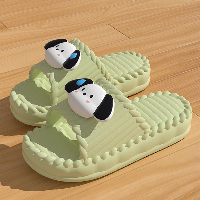 

Женские и мужские летние домашние нескользящие тапочки на толстой подошве - 2024 удобные комнатные сандалии 36/37 (Fits 35-36)