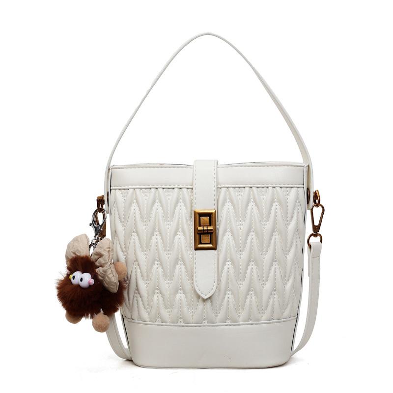 Модная сумка-ведро, Трендовая и простая одноплечевая сумка, Нишевая дизайнерская сумка через плечо without pendant