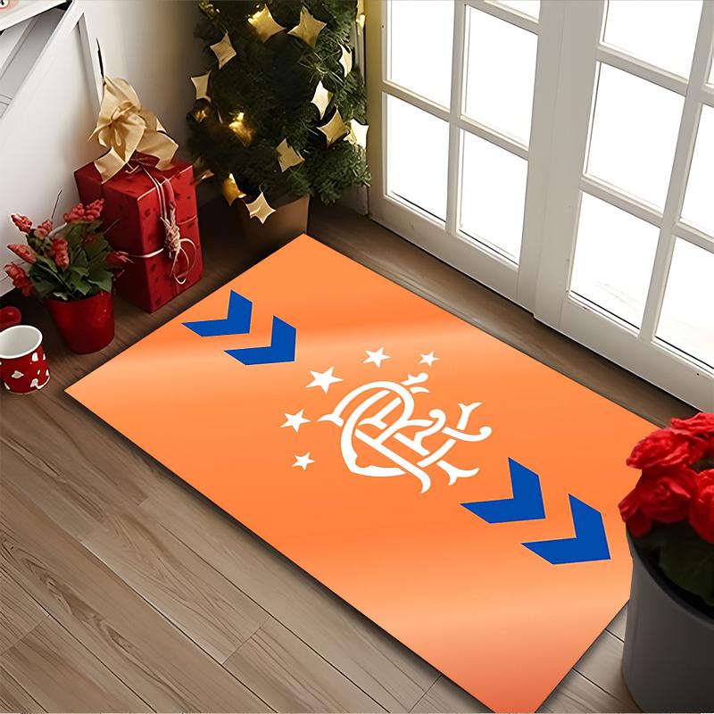 [1pc Rangers FC Office Chair Carpet] Digital Printed Area Rug for Home & Game Room Use, Soft Indoor Sofa Chair Mat