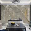 3D-Tapete Modern Goldgrau Marmor Wandbild Wohnzimmer TV Sofa Luxus Wandbild Heimdekoration Wandmalerei