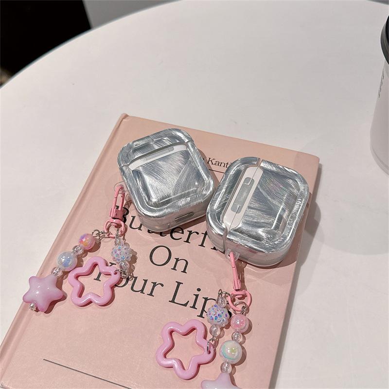 Ins Pentagram for Airpods4 Protective Case Apple Bluetooth Pro2 3rd Generation Earphone Cover Small Fresh Pendant 1