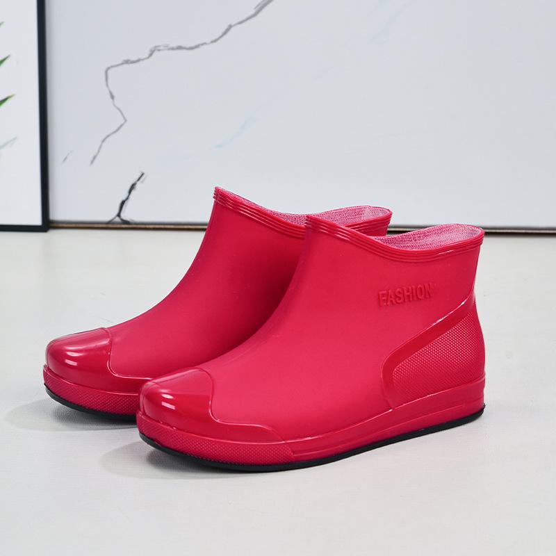 Women's Waterproof Anti Slip Warm And Comfortable Low Cut Rain Shoes