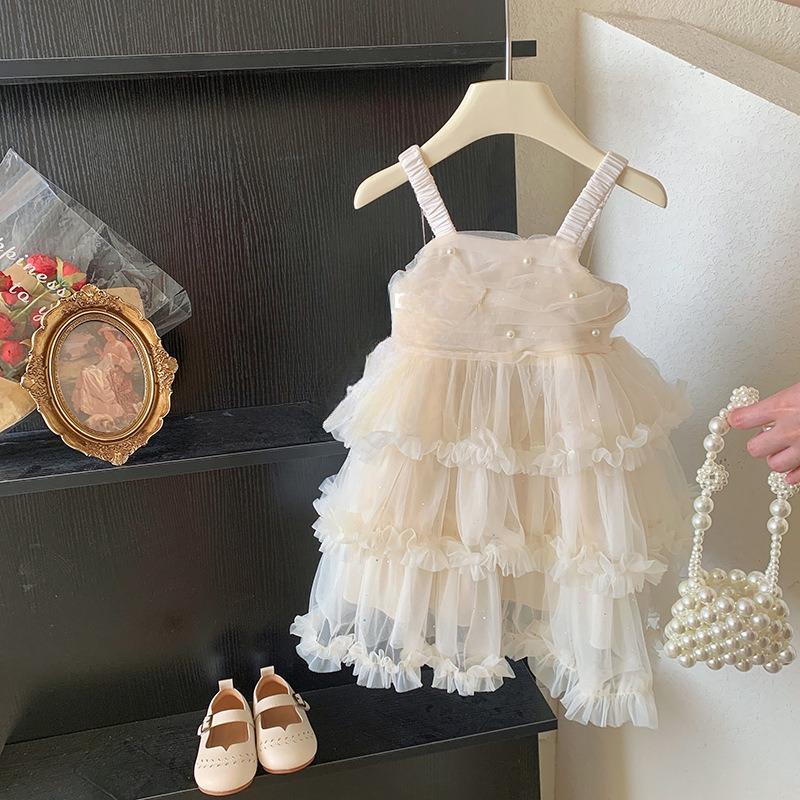 Neues Mädchen Träger Kuchen Puffiges Prinzessinnenkleid