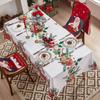 Christmas Bell Print Tablecloth Cover Decoration Rectangular Waterproof Table Cloth Party Decorative Table Mat Tablecloths