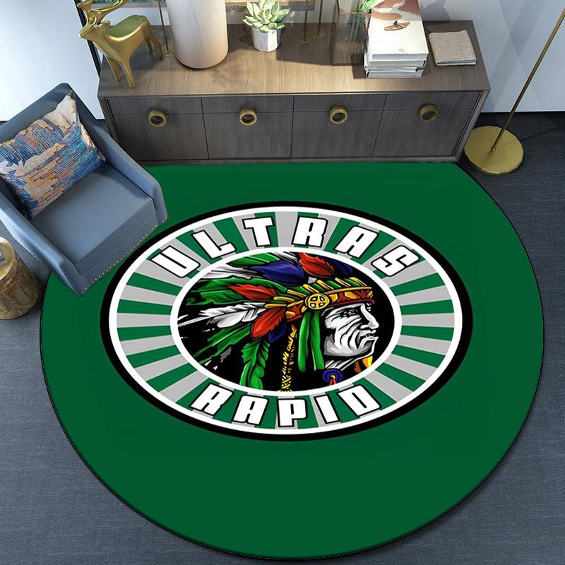 Native Spirit Rapid Ultras Round Rug for Livingroom,Bedroom, Palyroom, Chair Rug, Area rug, Circle Carpet, Fan Christmas gift
