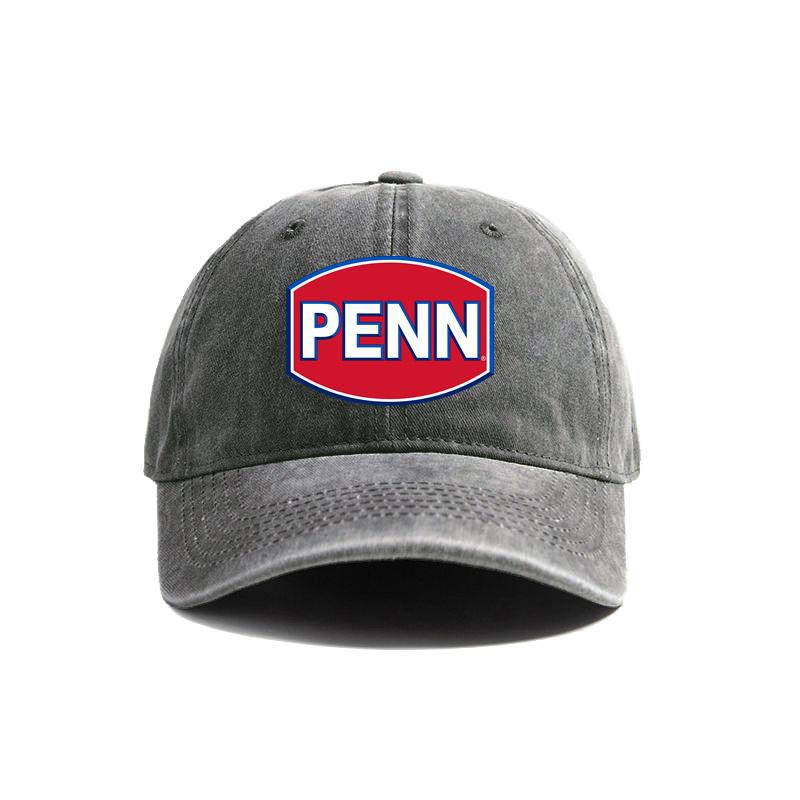 Penn Reels Baseball Caps Distressed Hats Cap Unisex Women Retro Outdoor Summer Adjustable Fishing Lover Hat