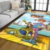 Girl Near House. Floor Rug Office Rug Perfect for Living Rooms Dining Room Bedrooms Study room Antislip Carpet Decorate Offices