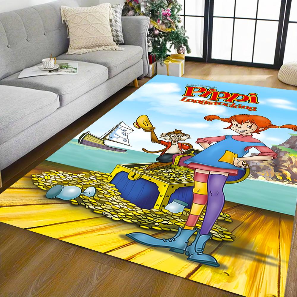 Girl Near House. Floor Rug Office Rug Perfect for Living Rooms Dining Room Bedrooms Study room Antislip Carpet Decorate Offices