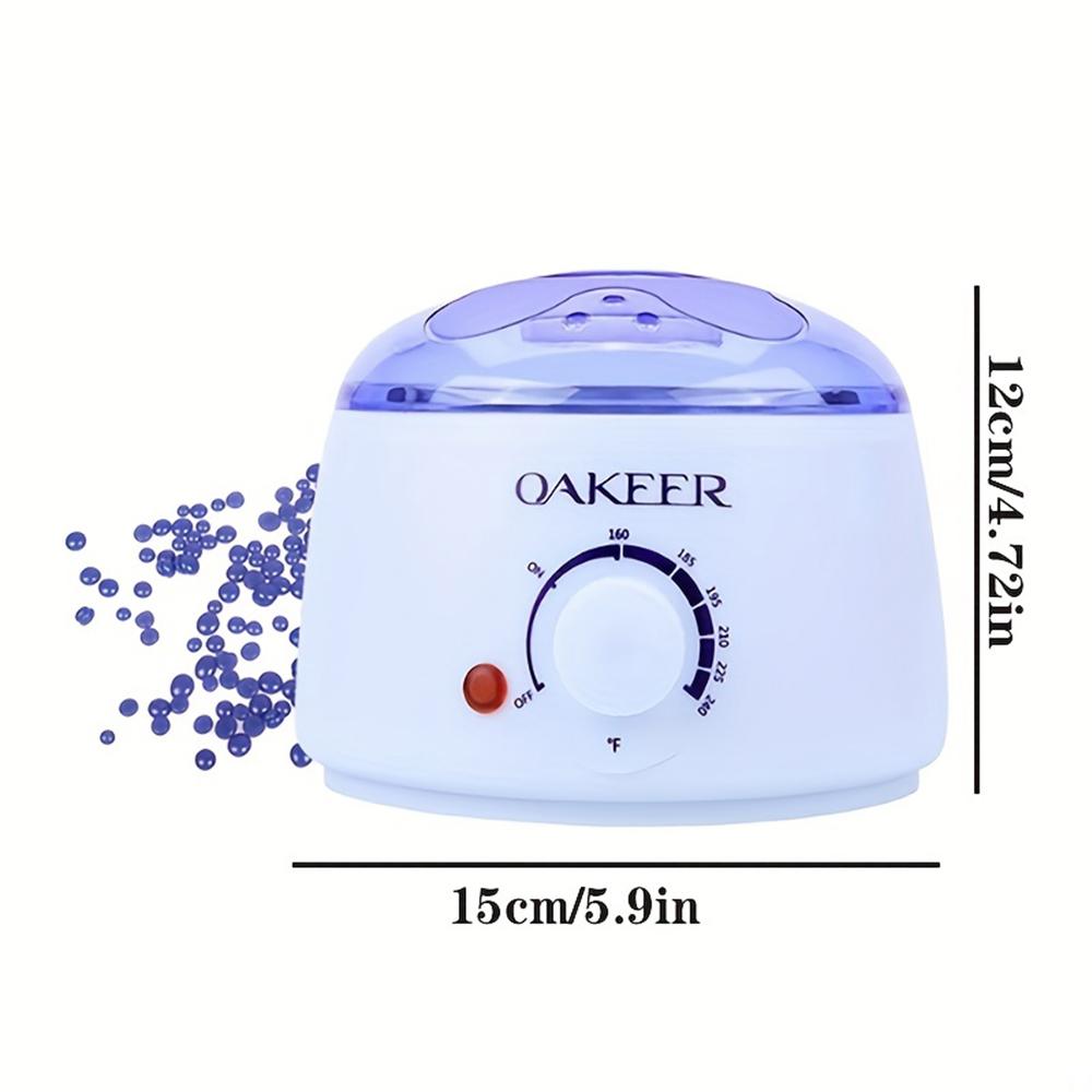 [EU Plug] 200 ml tavicí stroj na bílý vosk + sada 200 g voskových bobů, zahřívání vosku, depilace voskem a stroj na terapii voskem