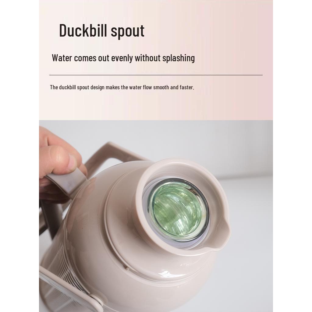 Large Glass Liner Thermos Flask for Home and Student Dormitory Use