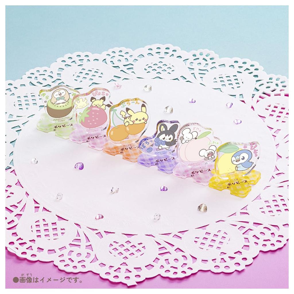 TAKARA TOMY Pokemon PokePiece Small Connecting Acrylic Stand - Colorful Fruits - Box