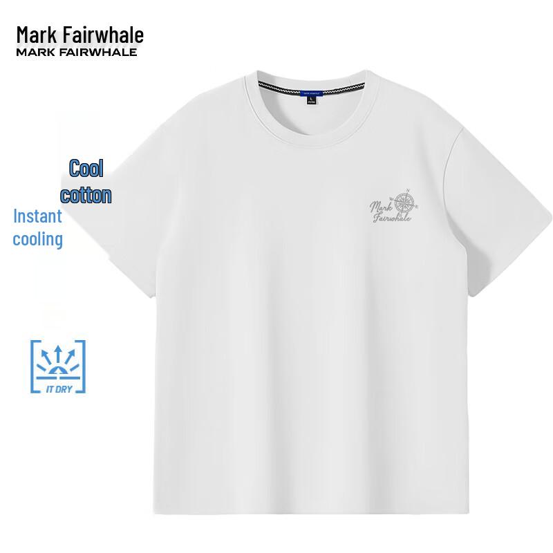Mark Fairwhale Men s Ice Silk Cool Feel Short Sleeve T-Shirt M