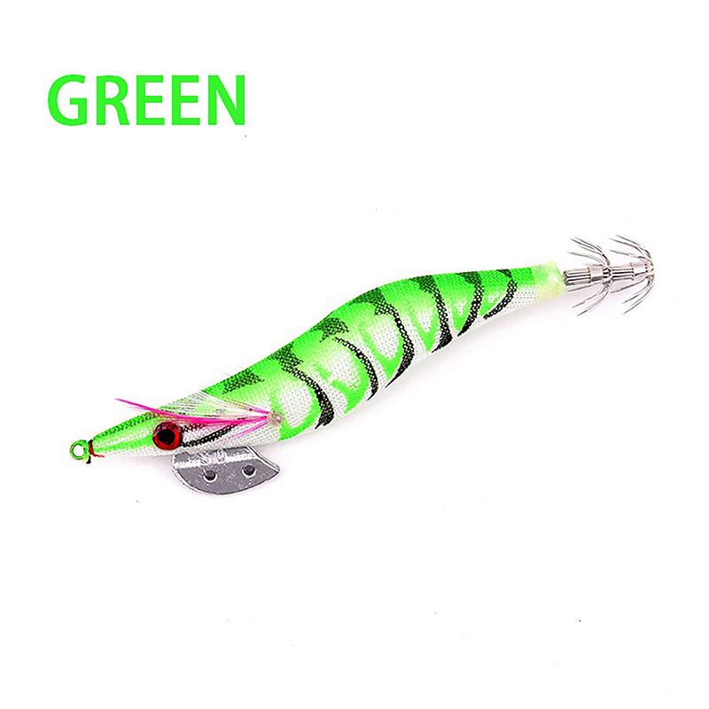 

Luya Bait 9 Color 2.0# светящаяся деревянная креветка 8 см/8 г кальмар крючок приманка нож задняя часть креветки кальмар игла