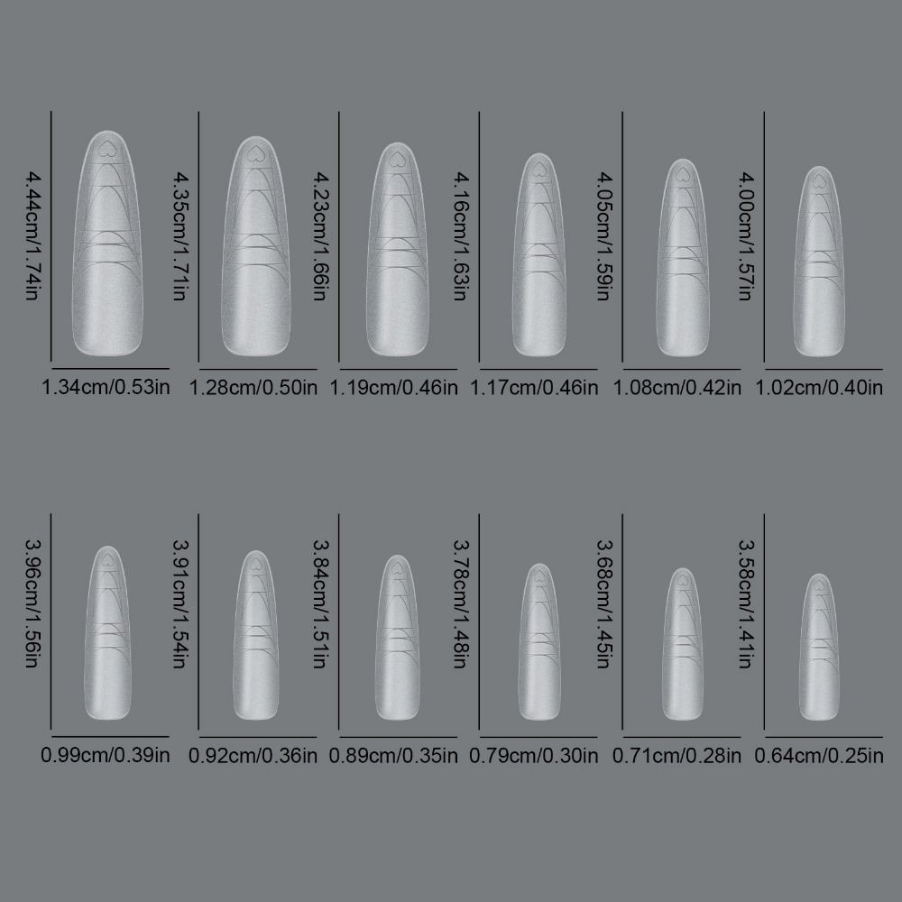 Hot Ultra-Thin Double-Sided Fake Nails with Auxiliary Line Clear Extension Nail Tips No-Trace False Nails DIY