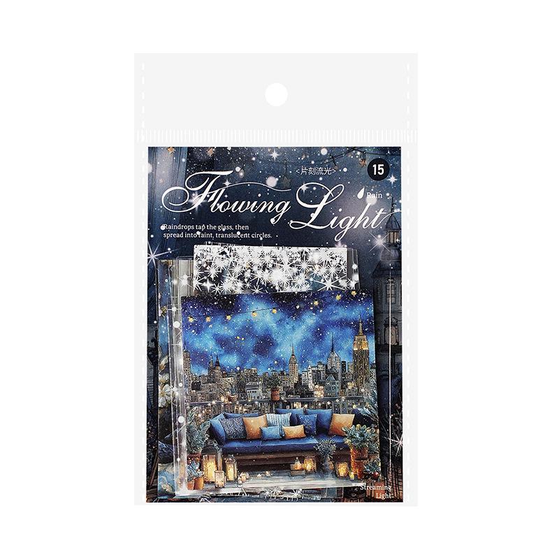 Yi Niao Flowing Light Series: PET Sticker Pack - Nature Scenery & Decor (6 Designs)