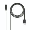 NANO CABLE USB 3.1 Type-c Cable Nanocable 10.01.4000/ Usb Type-c Male - Usb Male/ 50cm/ Black