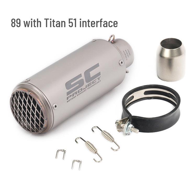 Universal SC Street Motorcycle Exhaust Tailpipe for Yamaha, Kawasaki, Honda