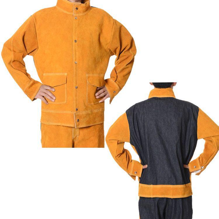 Leather Electric Welding Protective Workwear - Anti-scald Radiation Protection for Welders.