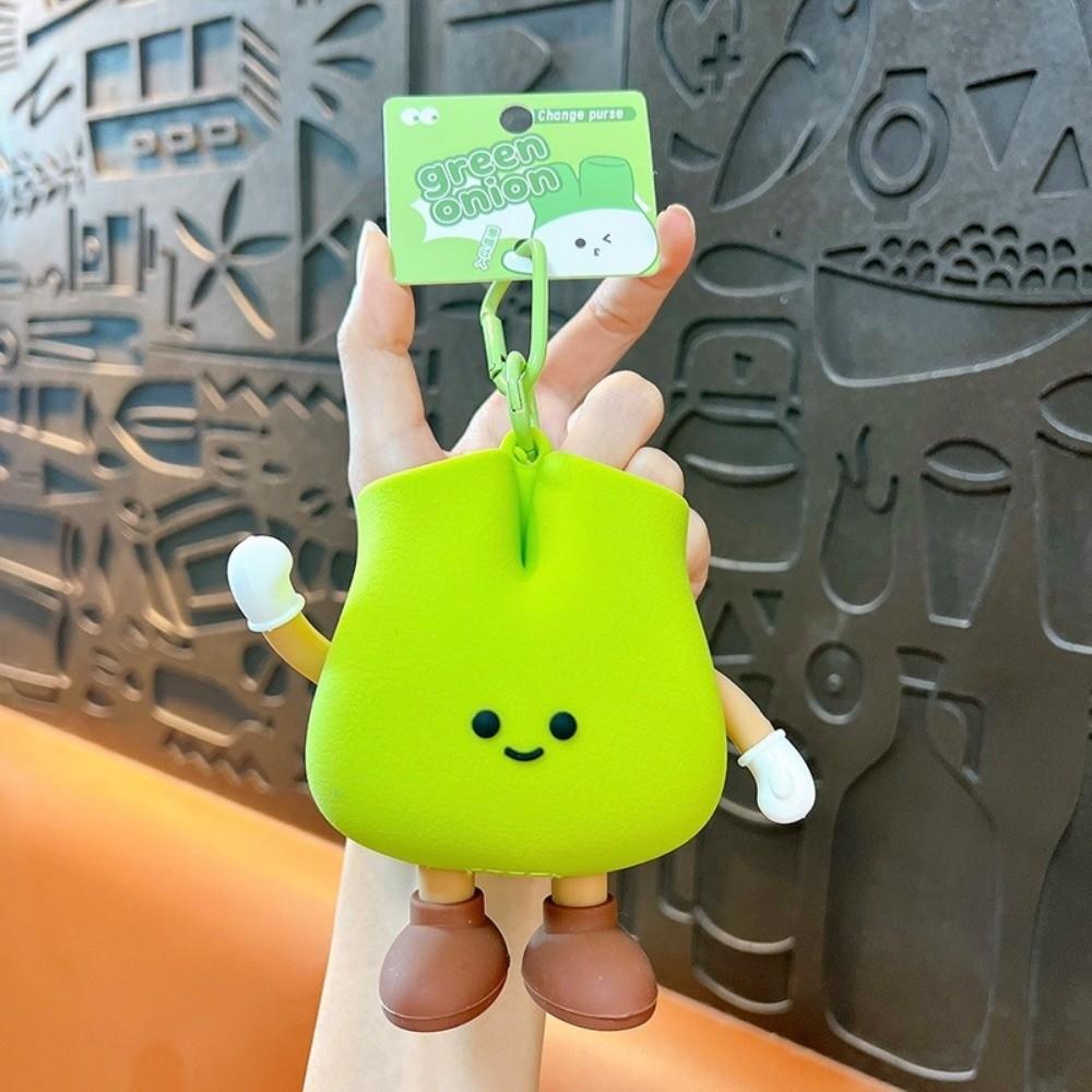 Funny Small Coin Purse Blueberrie Silicone Bag Pendant Fashion Change Storage Bag  Earphone Storage