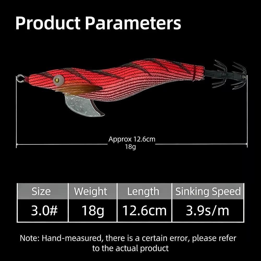 18g Weight Slow Sinking Bait 12.6cm Length Squid Hook Lure For Saltwater Fishing