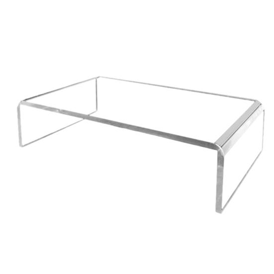 Clear Acrylic Display Riser Rectangular Tabletop Display Stand Reusable Dessert Risers Collectibles Shelf A