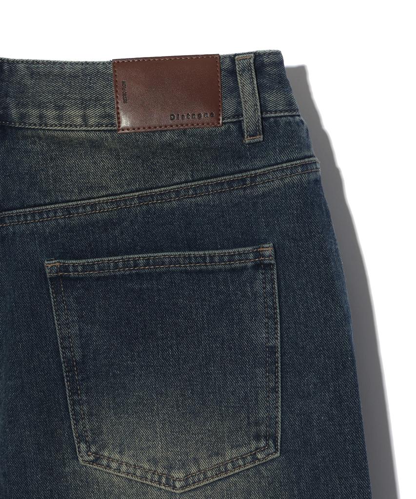 DISTN9NE Washed Wide Denim Pants Lq6Du161_Dark Indigo