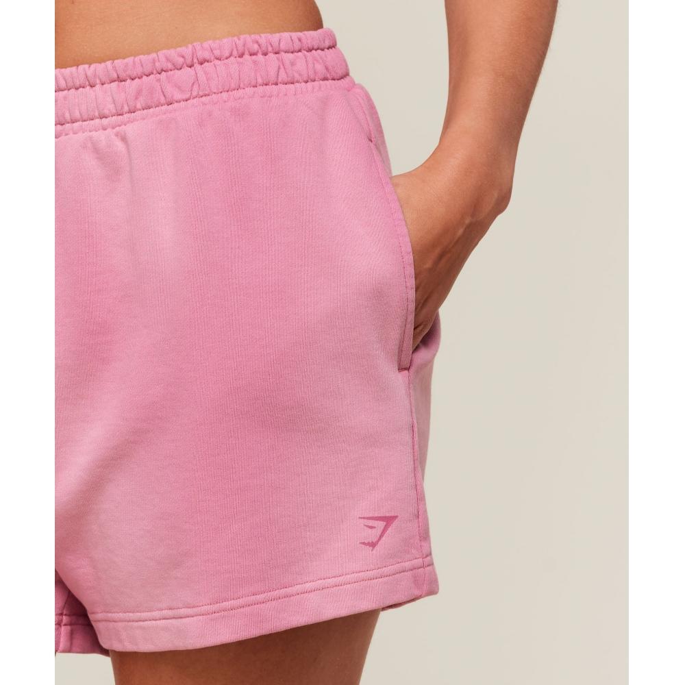 Gymshark Summer Tie Dye Graphic Shorts Sunset Pink Wash B3b7v Kcsz