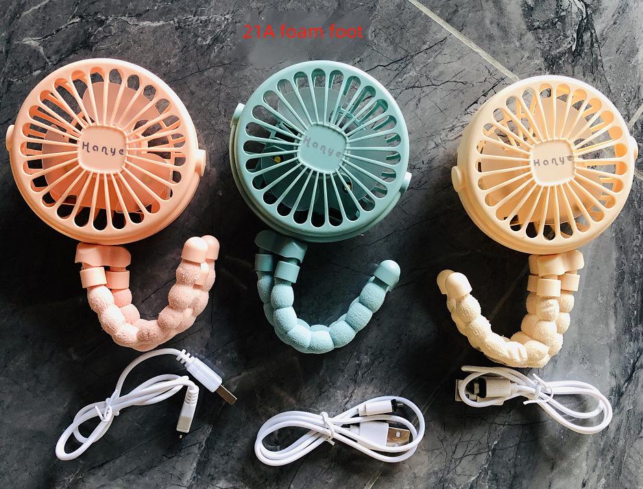 Versatile Portable Mini Fan: Hangable, Standable, or Wrappable - Ideal for Dorms and Outdoor Use